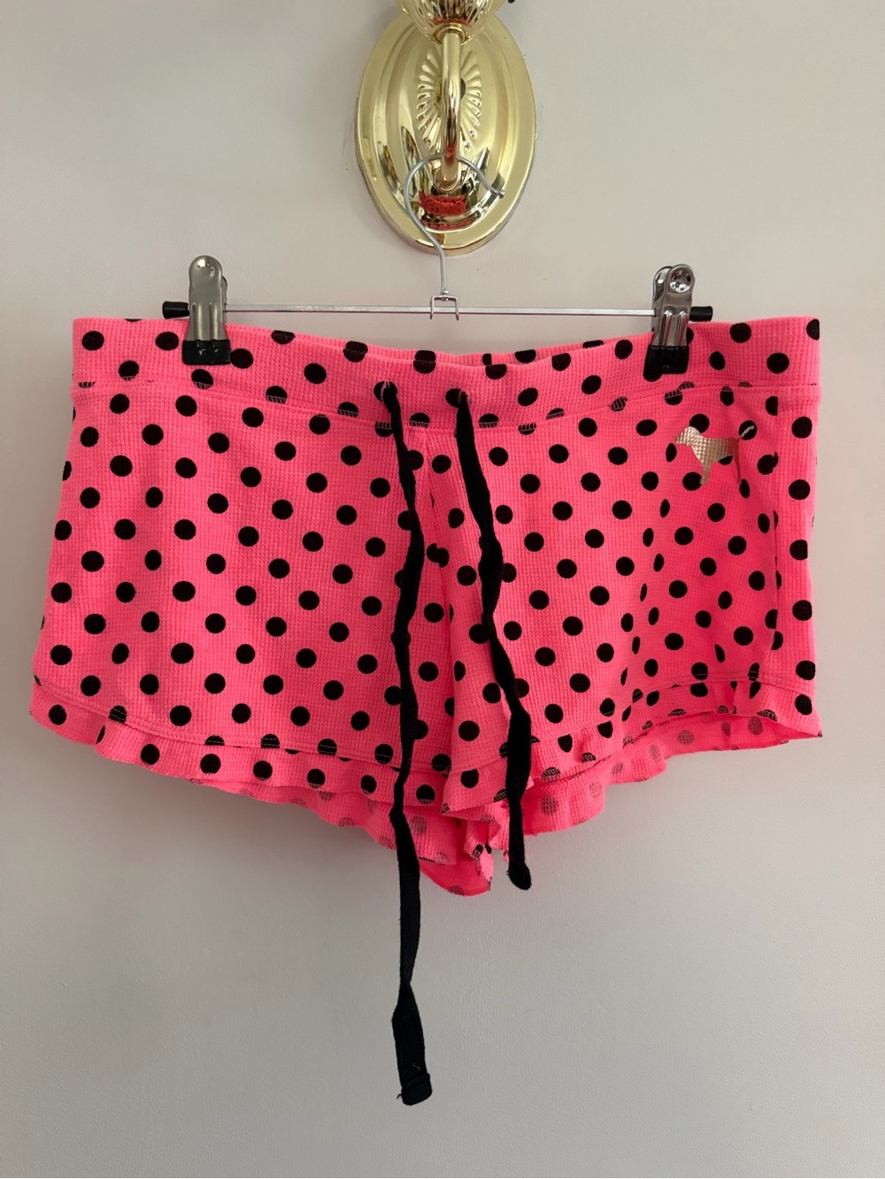 Pink by Victoria Secret Polka Dot Drawstring PJ Shorts - Picture 3 of 6